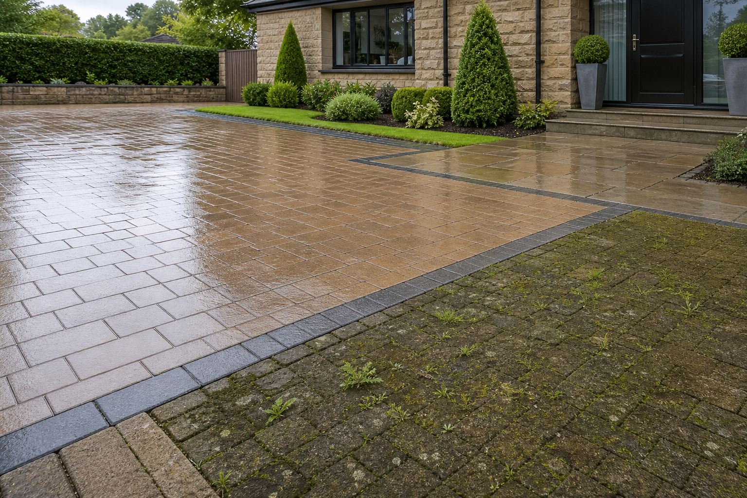 Driveway & patio cleaning
