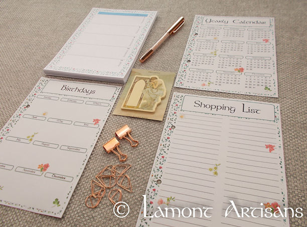 Luxury A5 Planner Folder Set Stationery Planning Printables