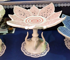 pedestal flower pink sm