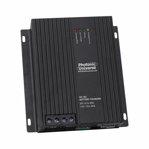 45A 12V DC to 12V DC Compact Automatic Multi-Stage Battery-to-Battery Charger