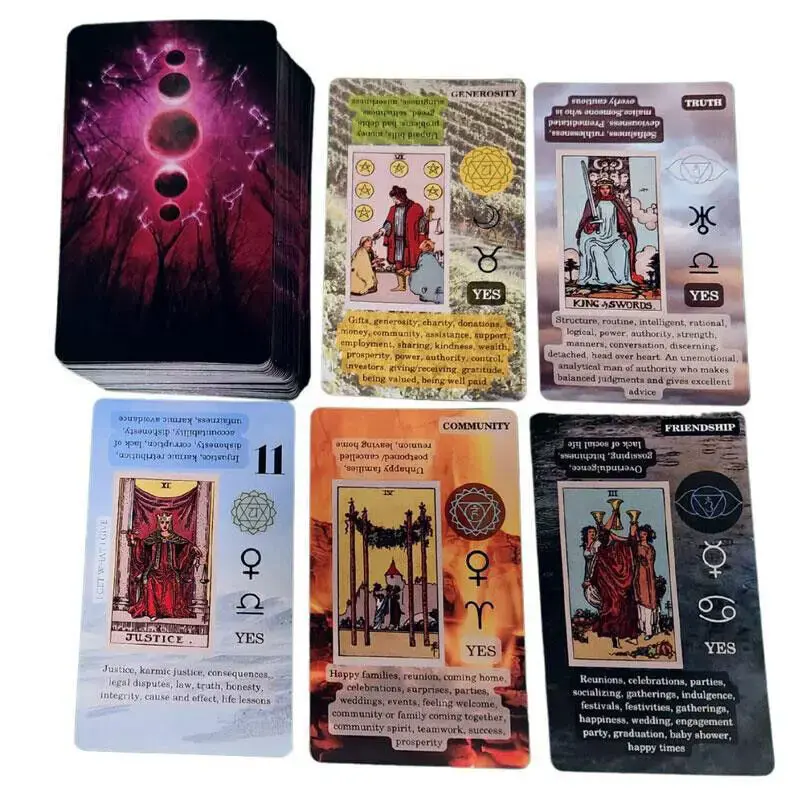 The Rider Tarot Deck Cards and Book Rider Waite for Beginners Cards Game