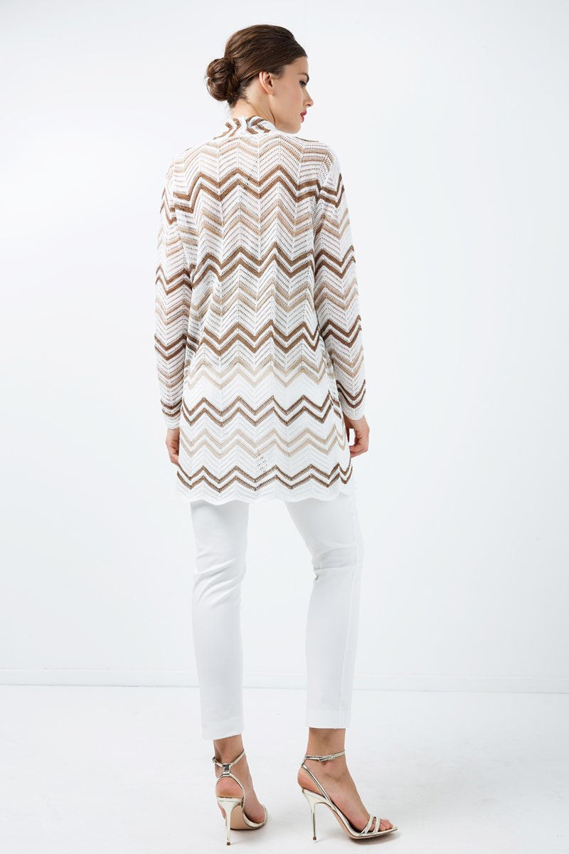 Thumbnail: Zig Zag Open Front  Cardigan