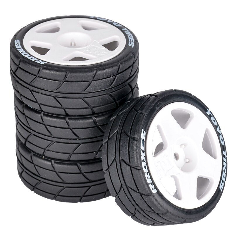 Thumbnail: 1/10 4pcs Tires RC Remote Control Car Rally/Flat Sports Car Racing RV Tires