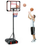 Thumbnail: Basketball Hoop and Goal Set with Wheel for Basketball Gym