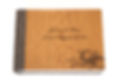 Dark Brown Oak wooden cover, woven back & spine