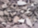 Pile of asphalt and concrete, rubble from construction