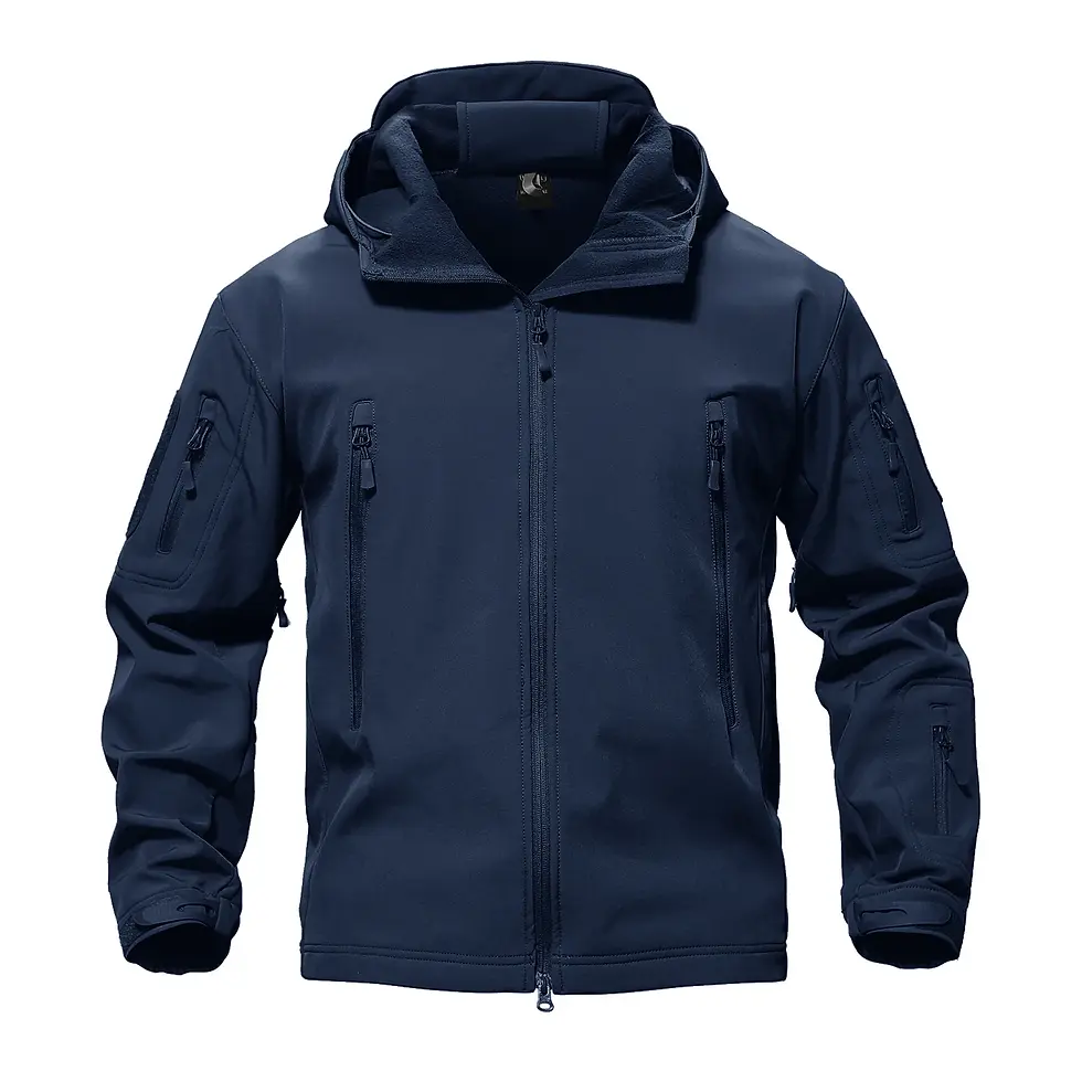 Thumbnail: TACVASEN Solid Waterproof Fleece Lined Jacket Mens Jacket Softshell Out