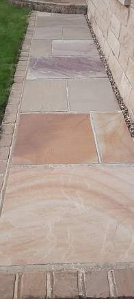 clean jet washed patio