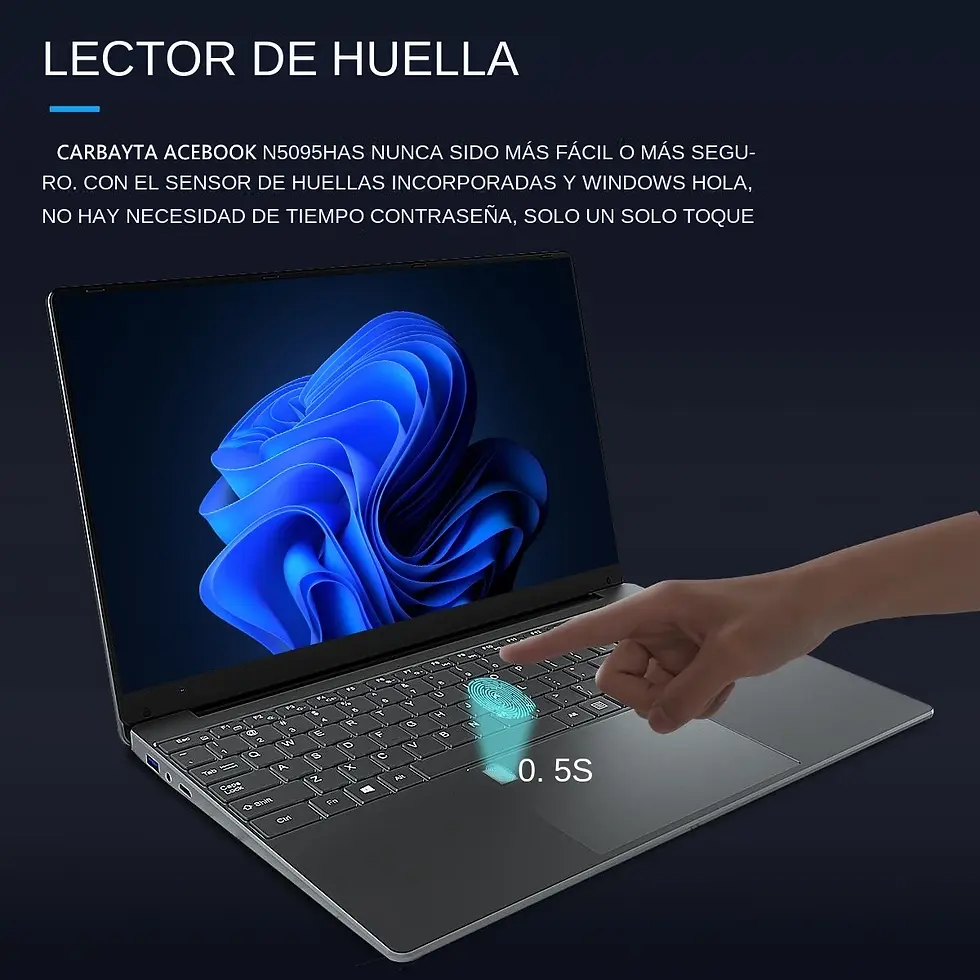 Thumbnail: Laptop 15.6 Inch IPS Screen 16GB RAM  Intel 11th N5095 Business Netbo