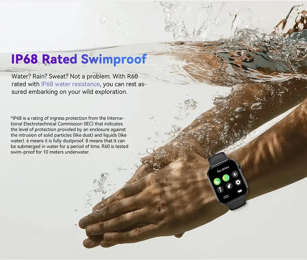 Thumbnail: Blackview Smartwatch R60 Watch 1.96'' AMOLED Display 800mAh Bluetooth