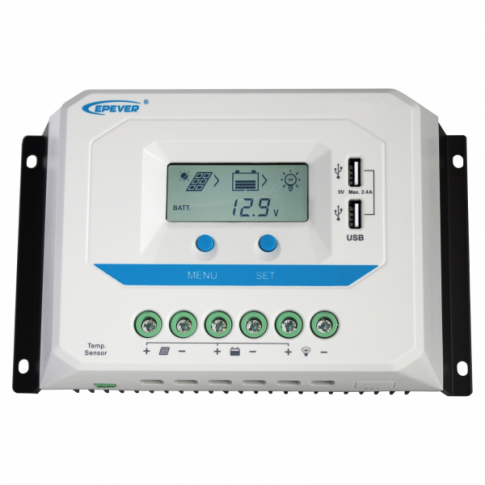 Thumbnail: 60A 12/24/36/48V solar charge controller / regulator with LCD display and powerf