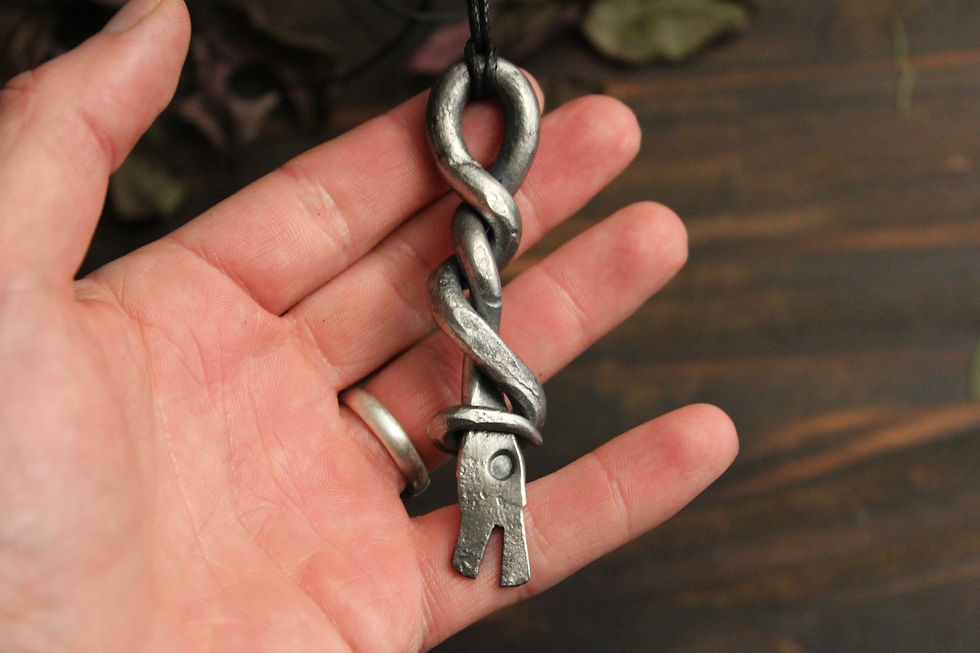 Thumbnail: Hand Forged Dragon Pendant