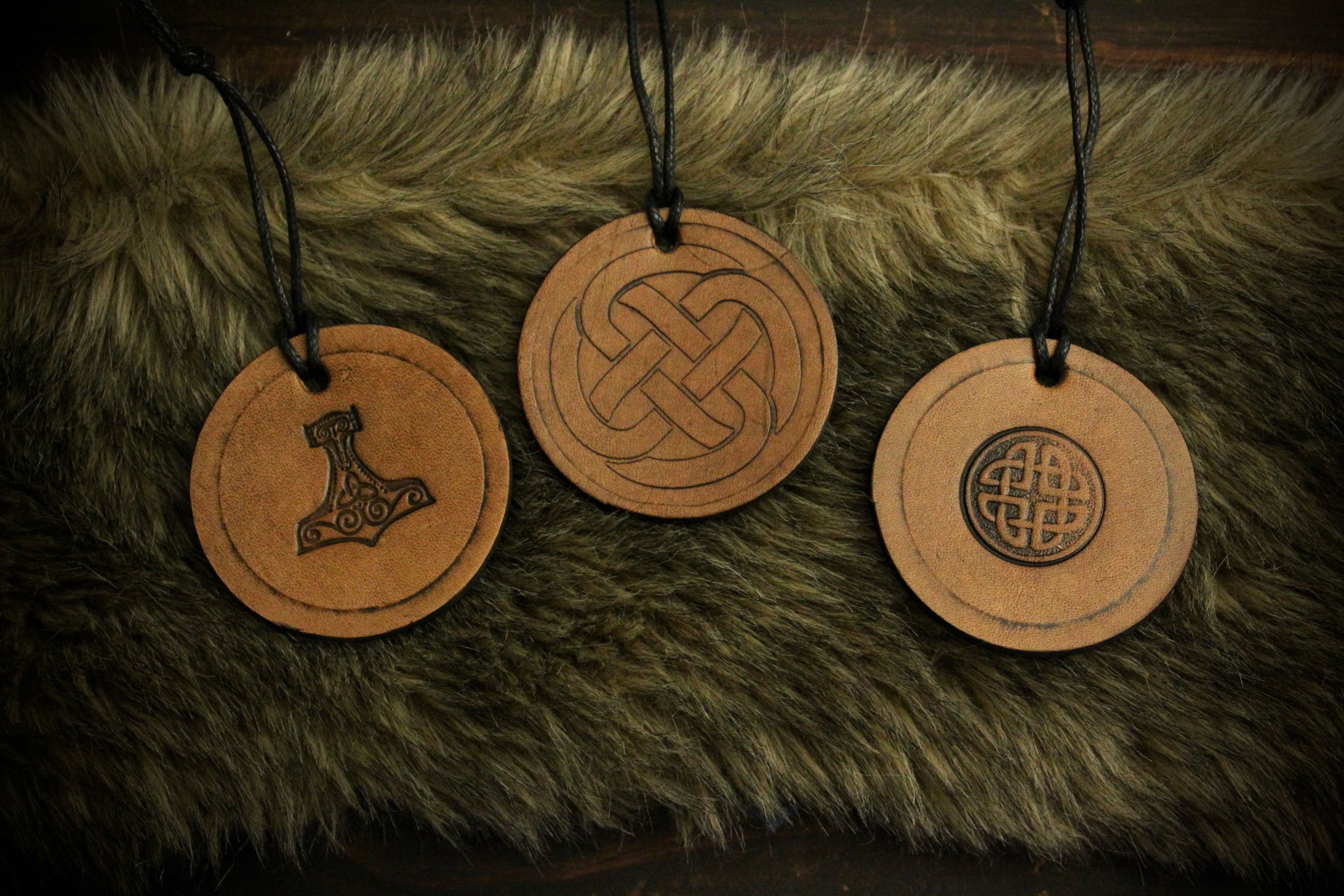 Hand-Tooled Nordic Ornament Set – 3 Pack