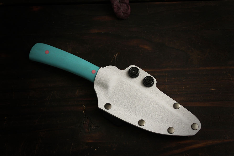 Thumbnail: Everyday Carry Knife With Blue Handle