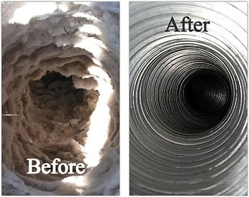 AirDuct Specialists - Dryer Vent cleaning Before & After Denver
