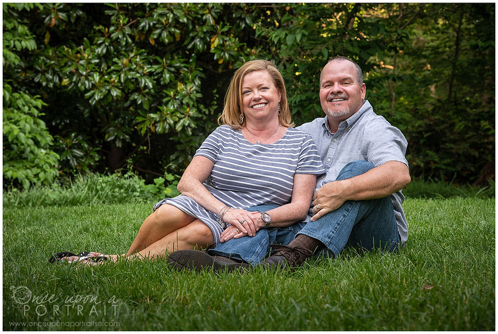 Falls Park family session spring mom dad husband wife green photography
