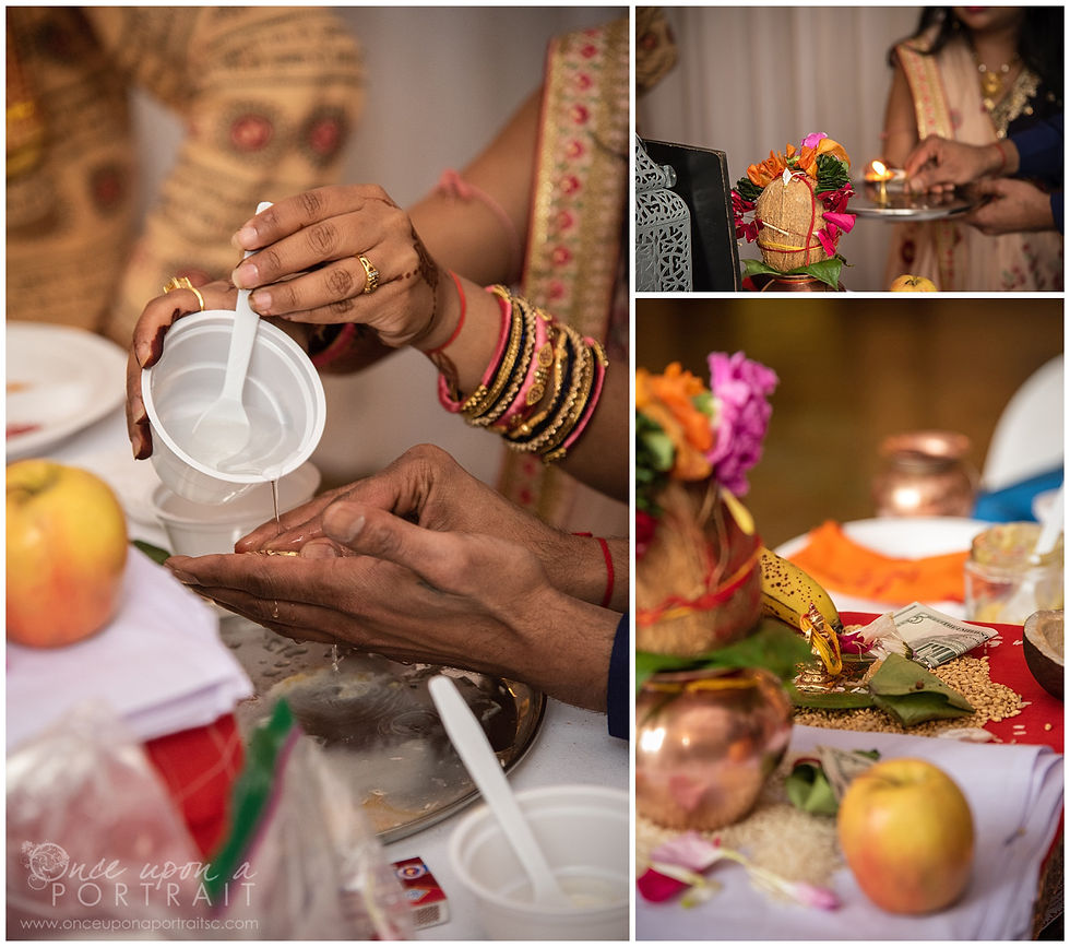 Hindu baby shower ceremony parents mother father details