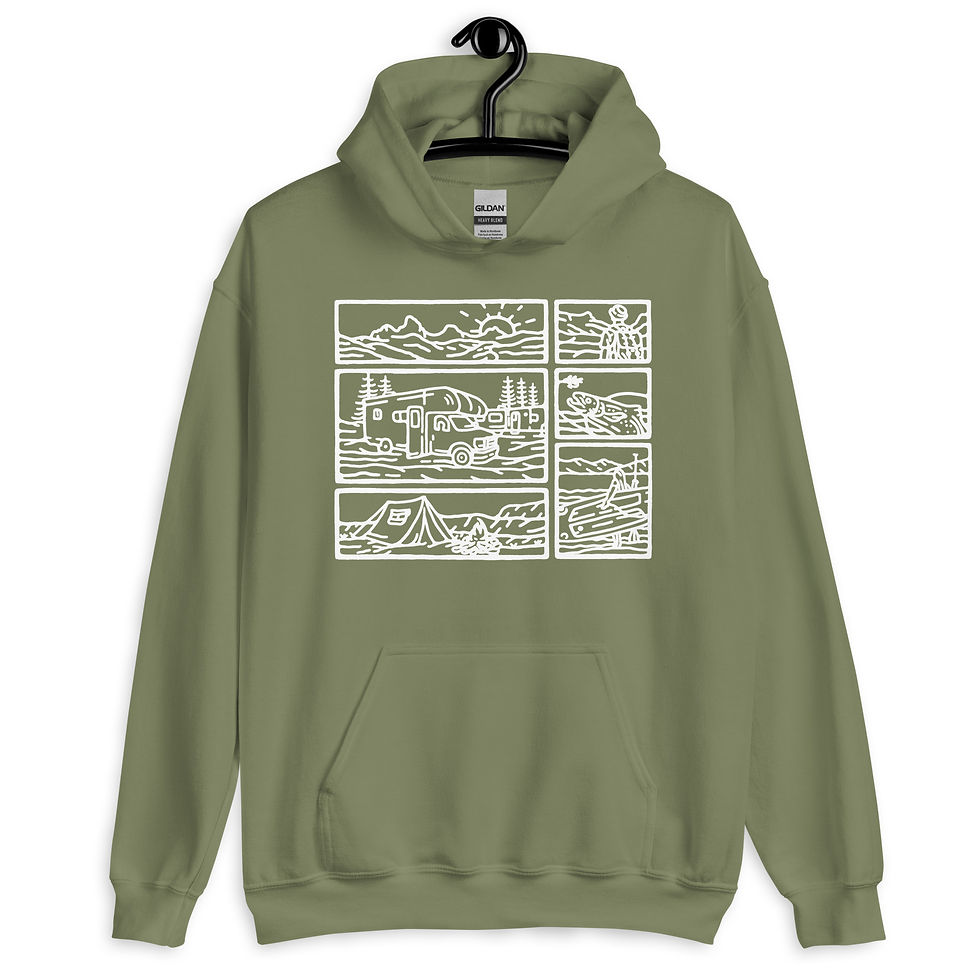 Thumbnail: Camper Mood Hoodie - White Design