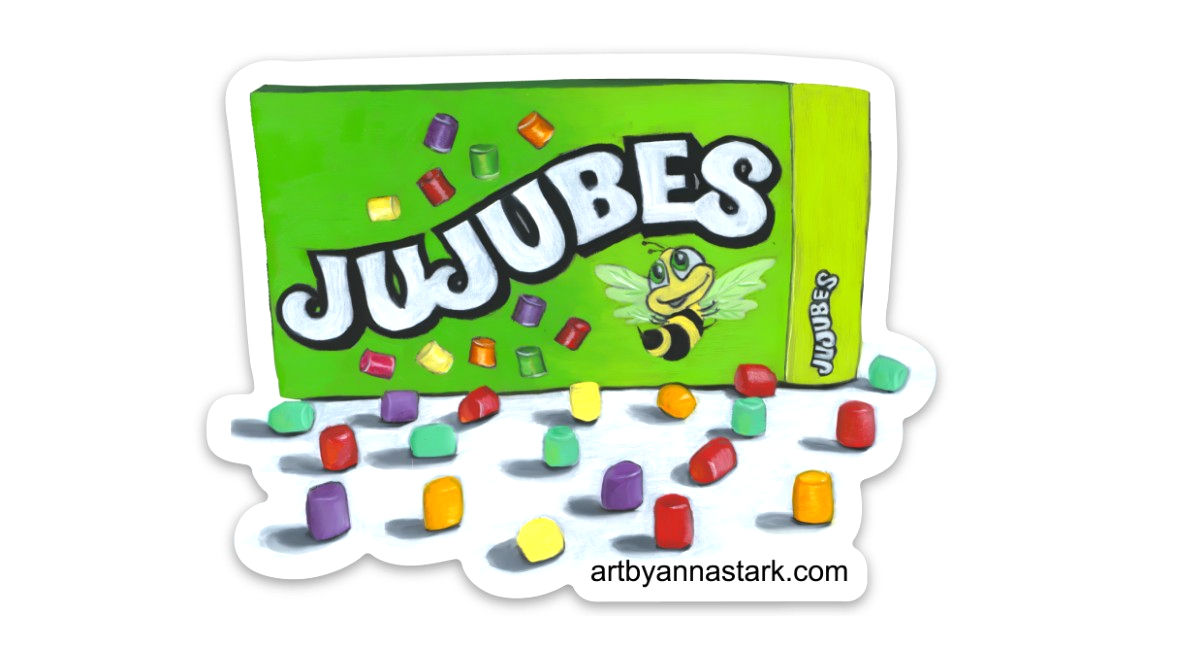 Jujubes Sticker