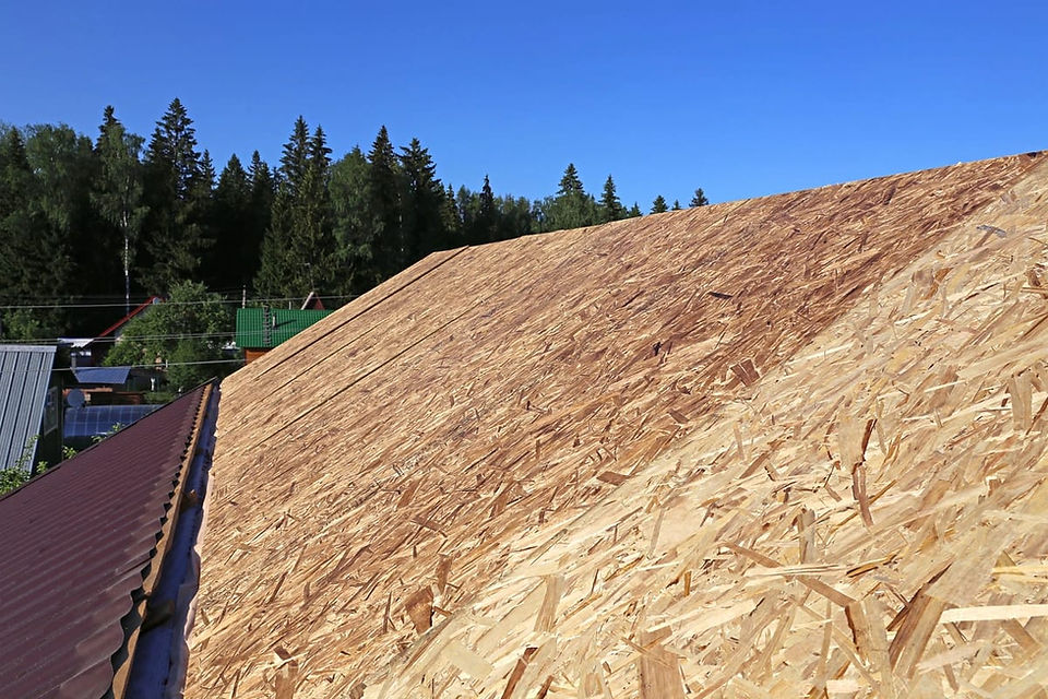 roof decking sheets on a new roof