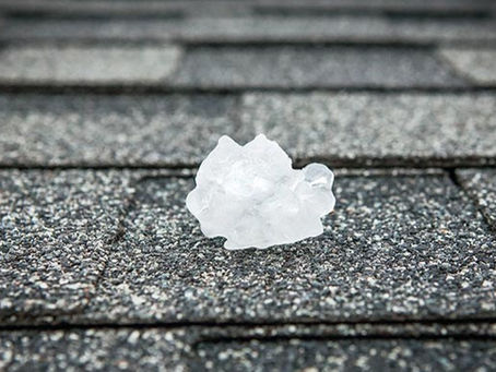 hail impact on a roof insurance claim