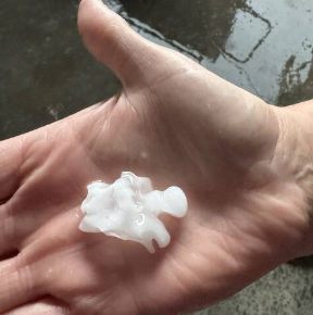 where did the hail hit in houston in the hail storm