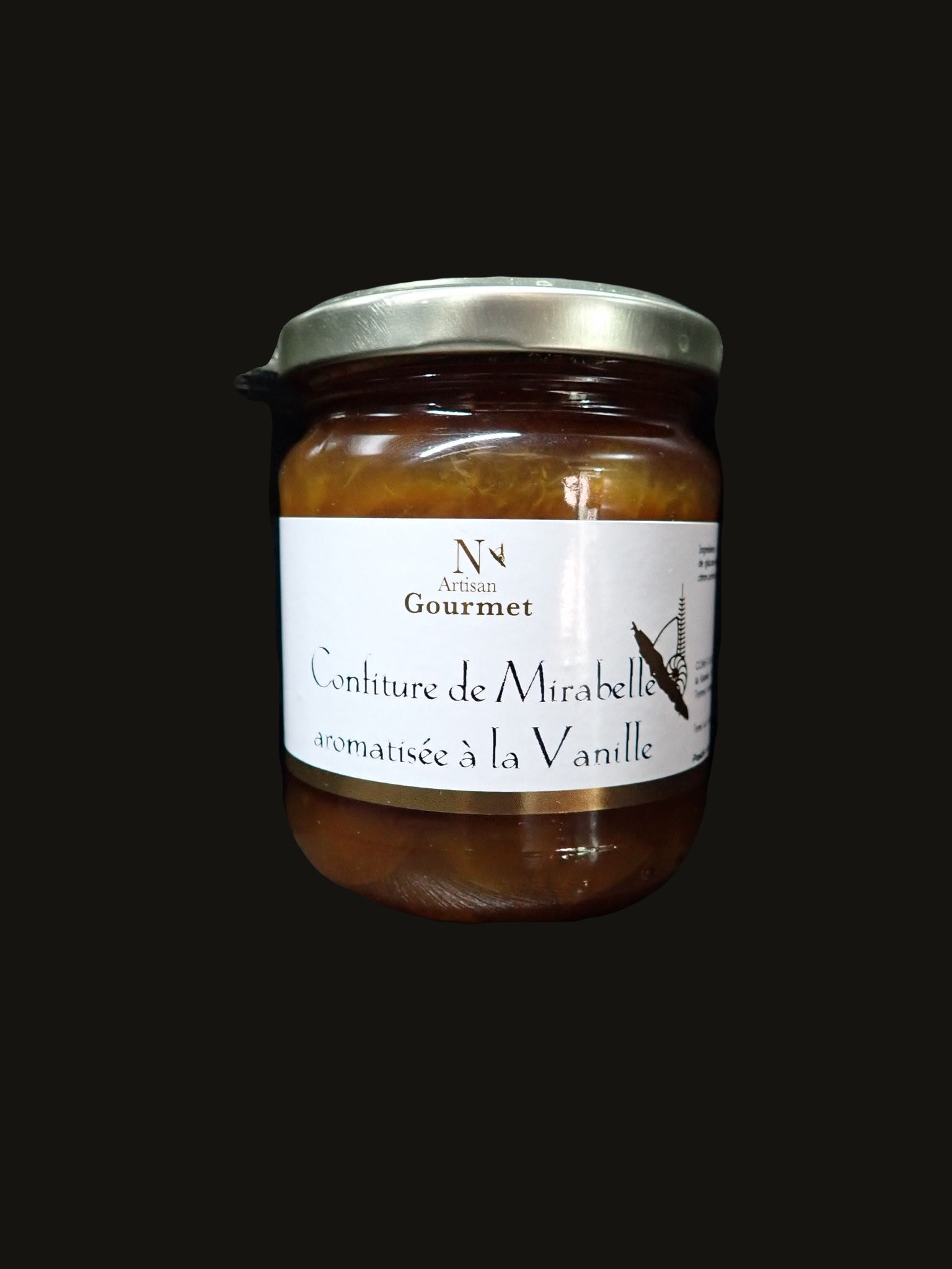 Confiture de Mirabelle aromatisée à la Vanille