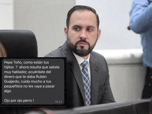 DIPUTADO FEDERAL “PEPE TOÑO” RECIBE AMENAZAS VÍA WHATSAPP |