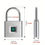 Thumbnail: 1pc Mini Smart Fingerprint Padlock, Security Door Lock, Antitheft Keyless USB Re