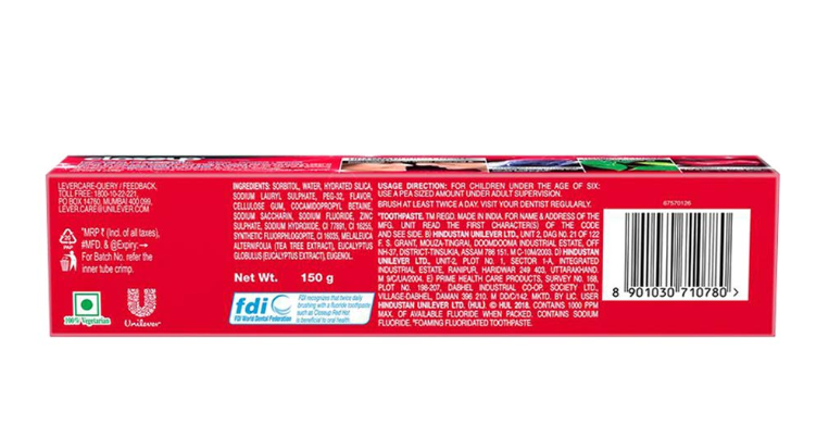 Thumbnail: Closeup Deep Action Red Hot Gel Toothpaste 150 g