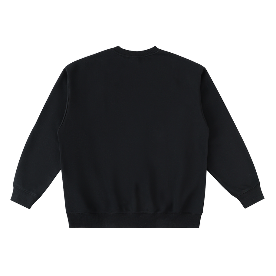 Empire Iconique Striped Sweatshirt Black Back — The White Collar Project