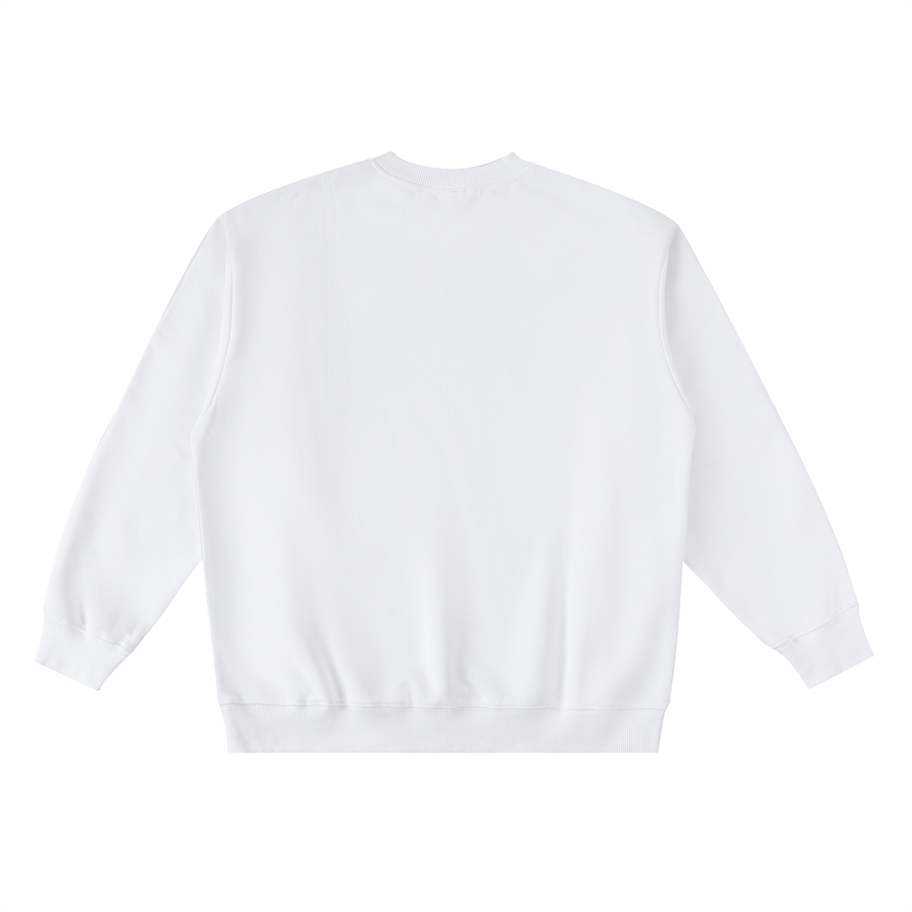 Empire Iconique Striped Sweatshirt White Back — The White Collar Project