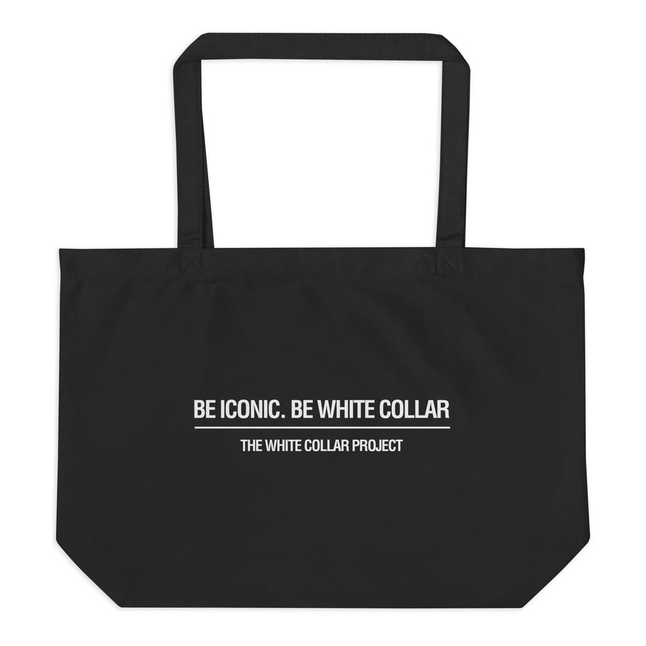 Maison du Son Tote Statement Iconique Black Back — The White Collar Project