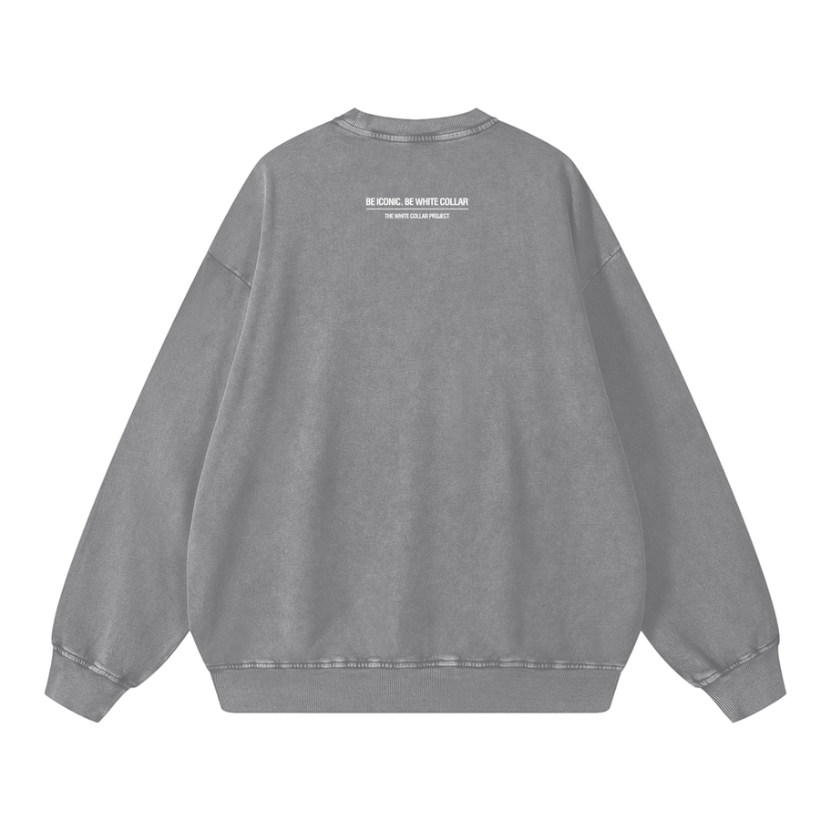 Eternal Voix Sweatshirt Grey Back — The White Collar Project