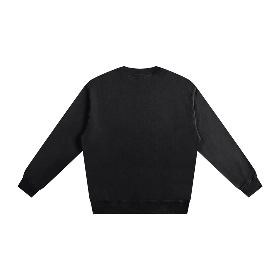 Inner Calme Sweatshirt Black Back — The White Collar Project