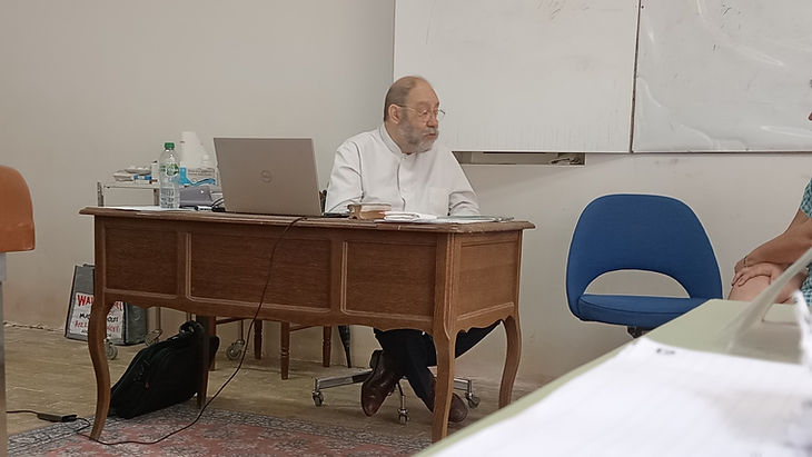 Pr. E Marié lors du stage clinique d'été