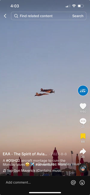 Experimental Aircraft Association Social Media