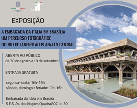 Brasile, “L’Ambasciata d’Italia a Brasilia. Un percorso fotografico da Rio al Planalto Centrale”