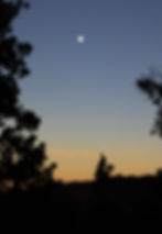 Full moon with sunrise