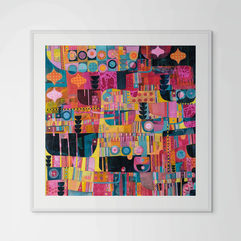 Thumbnail: abstract landscape art print on paper