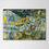 Thumbnail: abstract landscape art print of a landscape and falling leaves in green blue and yellow