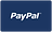 Paypal logo white text on a blue rectangle