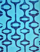 retro blue pattern with vertical and circles