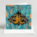 butterfly  greeting cards with mixed painted designs