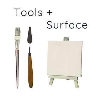 Tools and surfaces by Charlotte Wensley