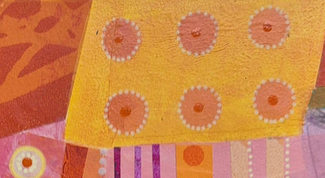 abstract shapes mixed media artwork crop by charlotte wensley