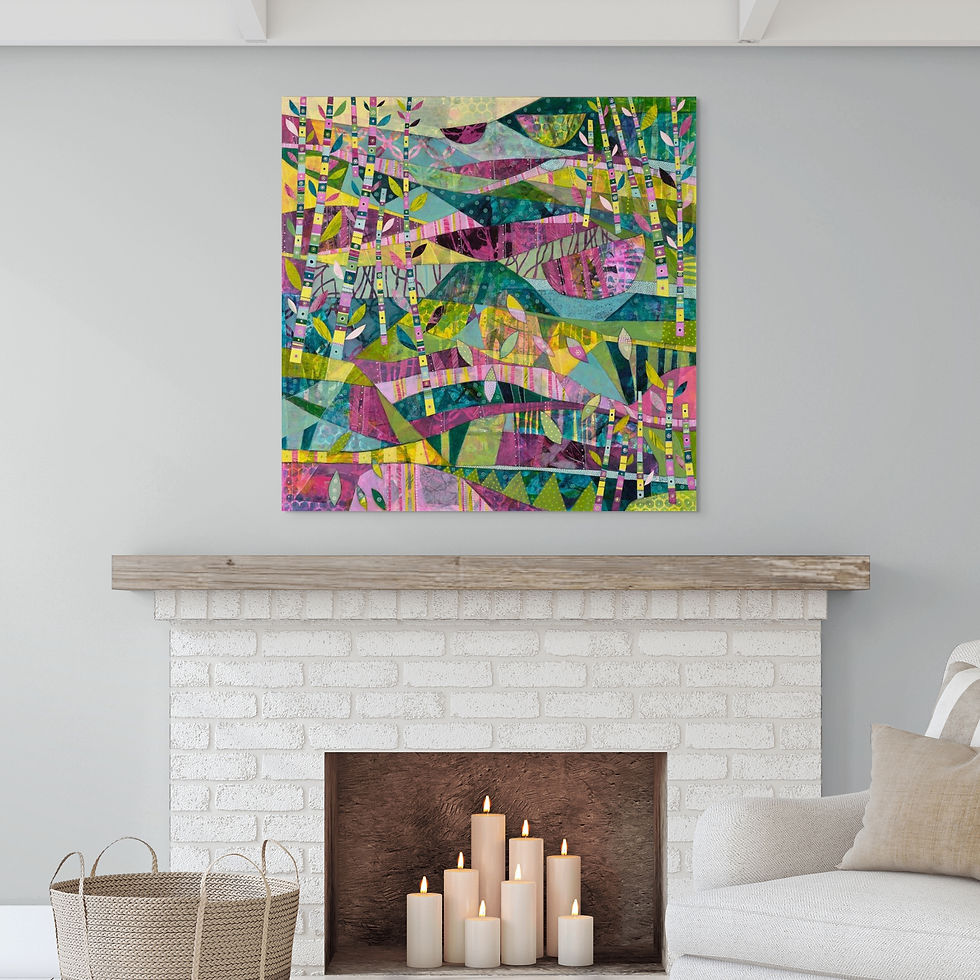 Thumbnail: abstract landscape art print on canvas