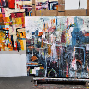 abstract mixed media painting surfaces