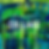 The Language of collage front cover design with white text and blue and green collage