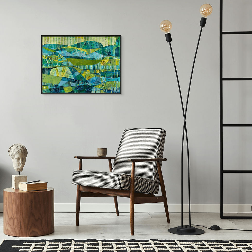 Thumbnail: abstract landscape art print on canvas